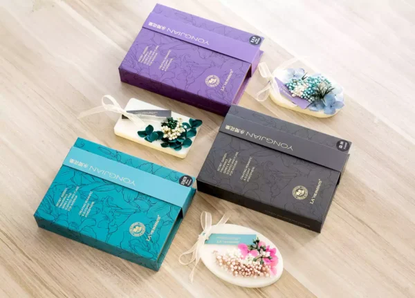 Eternal Flower Collection Timeless Scents Carved in Wax Luxury Aromatherapy Wax Tablet Gift Box